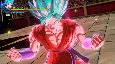 Goku Super Saiyan Blue Kaioken Moveset Dragon Ball Xenoverse 2 Youtube