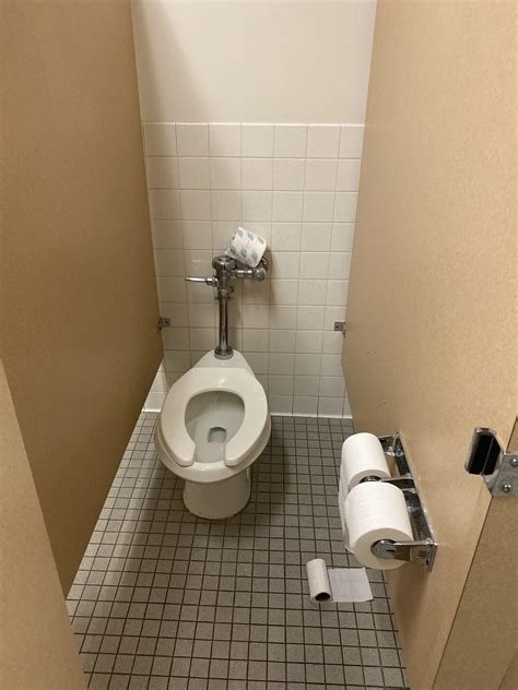 This Stall Not Being Centered Around The Toilet Rmildlyinfuriating
