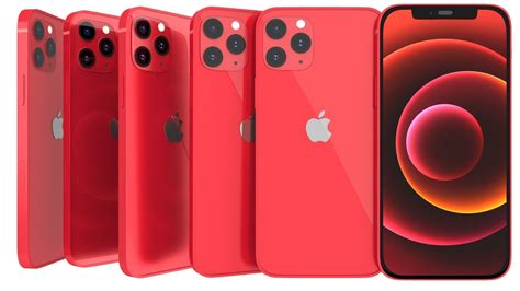 Apple Iphone 12 Pro Red 3d Model Max Obj Fbx
