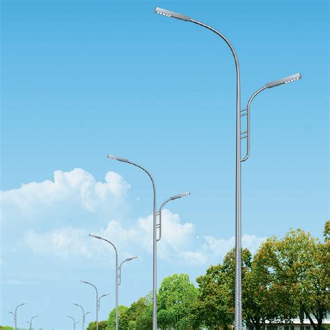 Customized Street Light Pole Aluminum Galvanized Lamp Pole 4m 5m 6m 7m