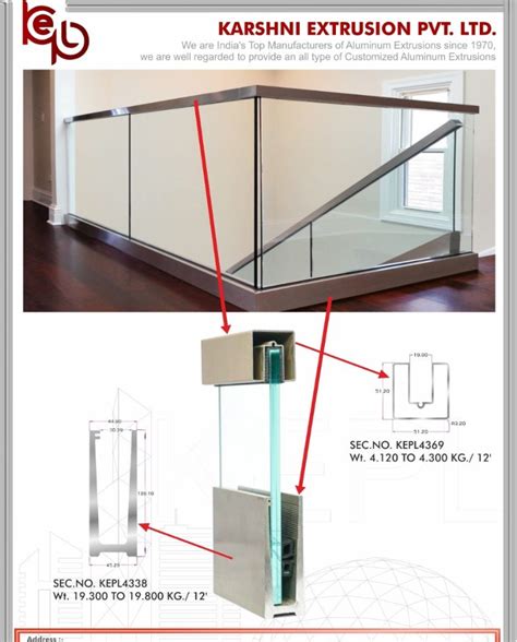 Aluminium Balcony Aluminum Profile Glass Railing For Everywhere