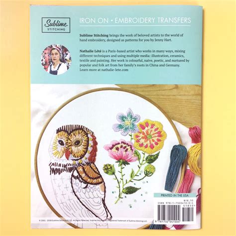 Nathalie LÉtÉ For Sublime Stitching Embroidery Patterns