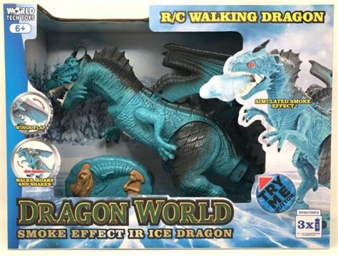 Remote Control Rc Dragon World Walking Dragon Wsmoke Breath Light Up