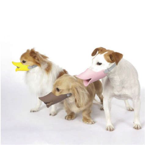 Novelty Cute Duck Beak Dog Muzzle To Prevent Barking Biting Or Eating