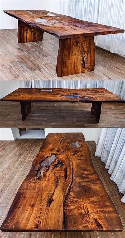 A natúr és a szürkére pácolt rózsafa remek összhangot alkot, gyönyörű mintázata a. Modern wooden dining table made of solid wood Ash with a ...