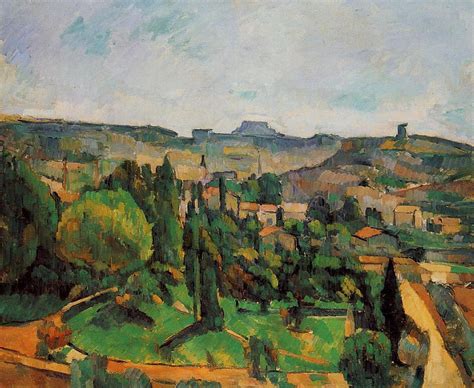Ile De France Landscape Paul Cezanne Oil Canvas Canvas Art Prints