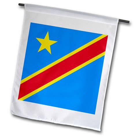 3drose Flag Of The Democratic Republic Of The Congo African Blue