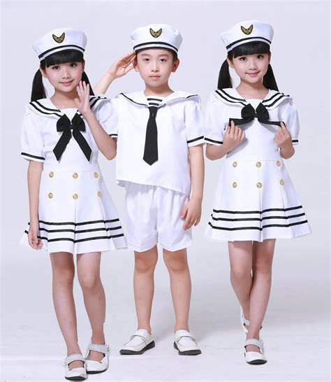 Hot Boy Sailor Navy Costume Children Halloween Party Cosplay Costume