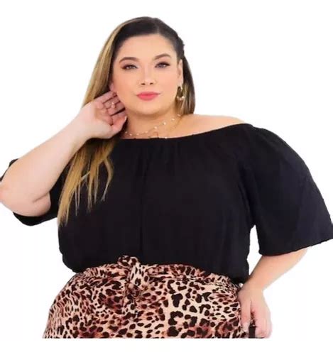 Cropped Ciganinha Top Blusa Bloqueira Plus Size Luxo G G MercadoLivre