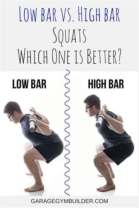 High Bar Vs Low Bar Squats Squat With Bar Squats Workout Plan For Men