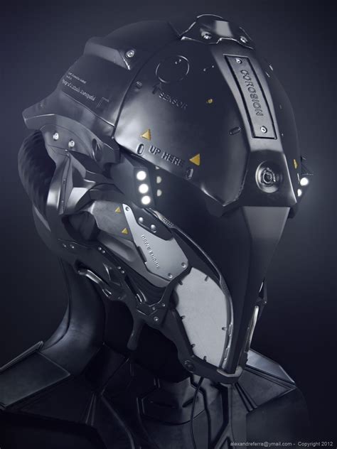 D Inspiration Futuristic Helmet Helmet Concept Helmet