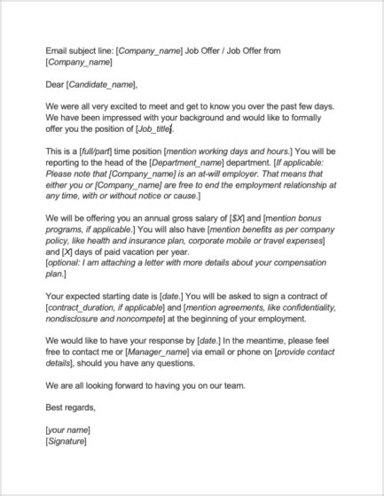 8 Job Offer Letter Templates For Every Circumstance Plus Tips Workable