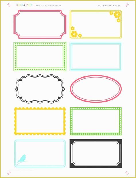 30 Label Printable Template Download