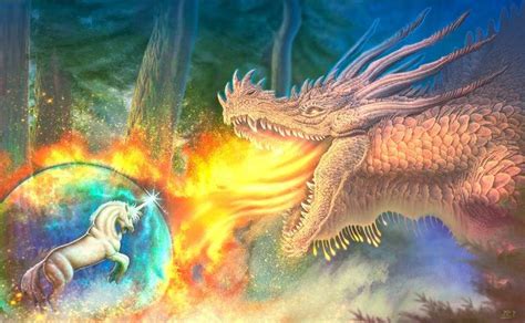 Fantasy Dragon Art Fantasy Dragon Unicorn Fantasy