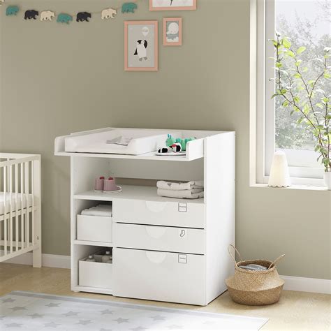 SmÅstad Changing Table White Whitewith 3 Drawers Ikea
