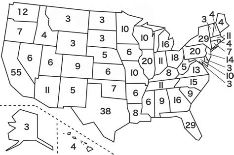Printable Electoral College Map