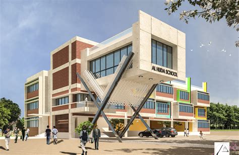 School Building | School building design, Building images, Building elevation
