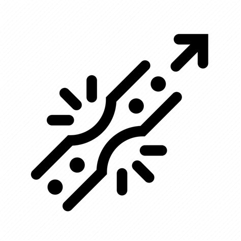 Arrow Block Blockage Direction Flow Squeeze State Icon Download