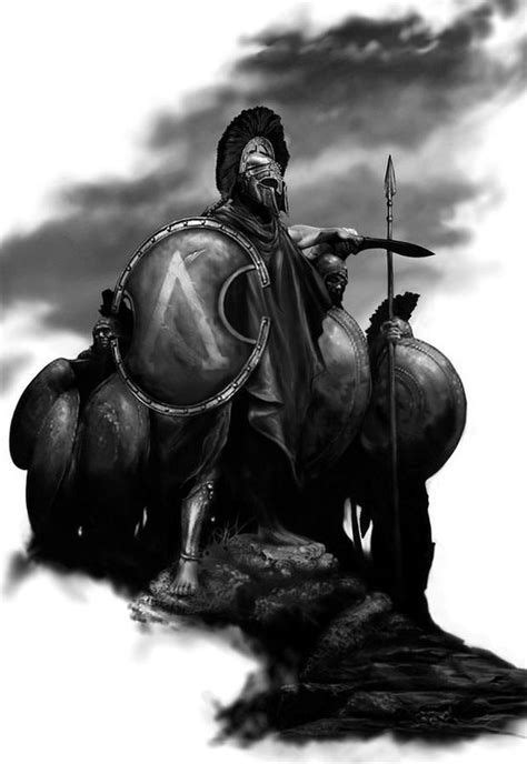 Resultado De Imagen De Spartan Warrior Drawings Griechische Krieger