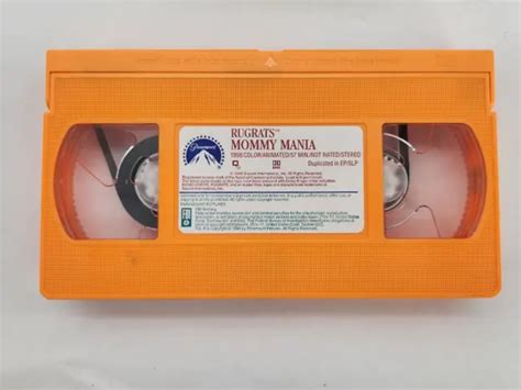 RUGRATS MOMMY MANIA Nickelodeon Orange VHS Original 1998 7 62