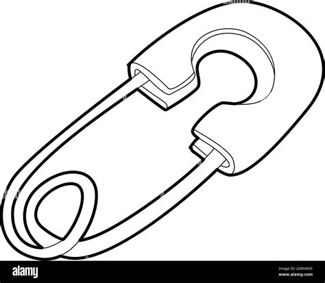 Safety Pin Coloring Page