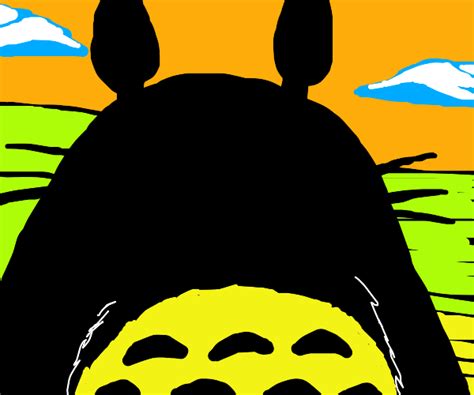 Totoro X No Face Drawception