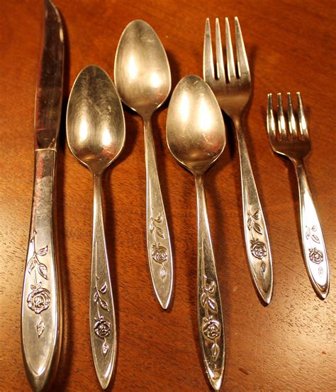 Vintage Flatware By Oneida In My Rose Pattern By Atomicholiday