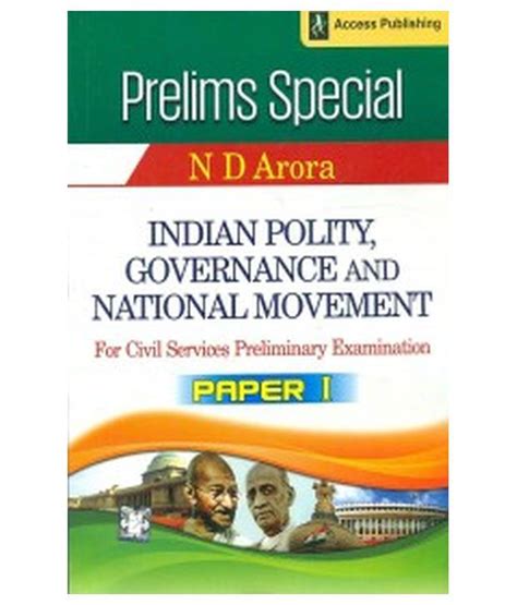 Indian Polity Governance And Indian National Movement For Civil Services Preliminary