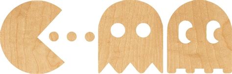 Pac Man Wooden Laser Cut Out Shape Great For Crafting Etsy
