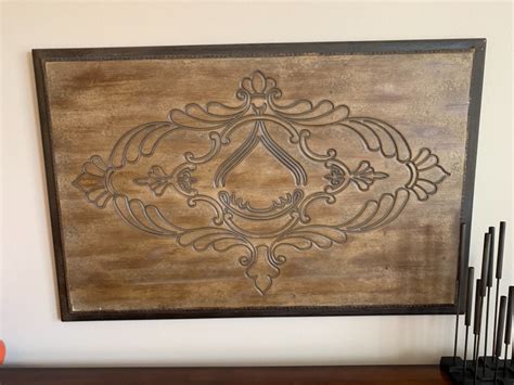 Lot 61 Wood Engraved Hanging Wall Art Movin On Estate Sales