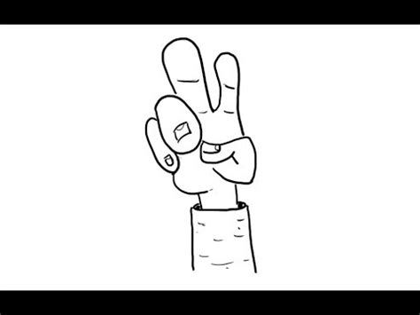 This particular tutorial will show you how to draw a hand making a peace sign. How to Draw Peace Hand Sign - YouTube