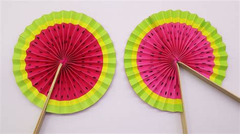 Diy Flower Paper Fan That Is So Easy To Make Cute Paper Pop Up Fans