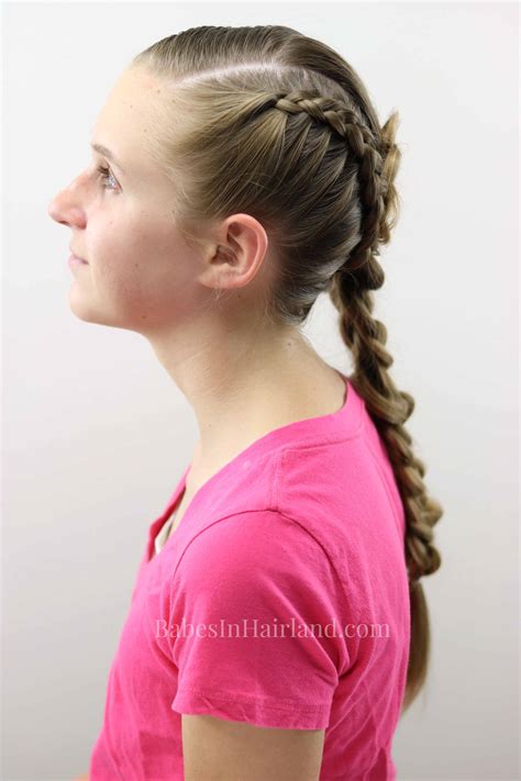 get an edgy as well as elegant look with this side swept braids and braided flower hairstyle