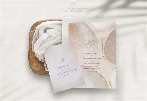 Rose Gold Watercolor Shapes Deluxe Collection Design Cuts