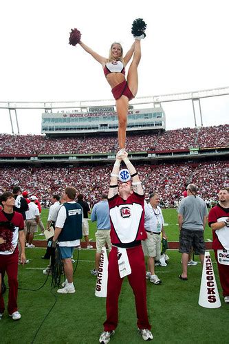 university of south carolina gamecock cheerleader amanda s… flickr