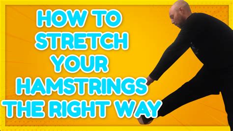 Stretch Your Hamstrings The Right Way Jon W Sports Injury