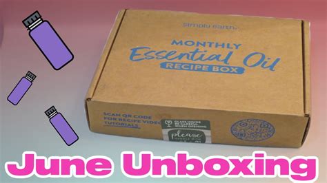 Simply Earth June Essential Oil Unboxing Promo Code Youtube
