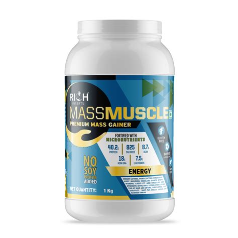 Buy Now Rich Inserts Mass Muscle Lean Mass Gainer 1 Kg The Ultimate Solution For Your Muscle