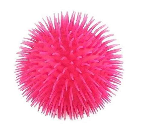 Pink Solid Color Jumbo 9 Puffer Ball Sensory Fidget And Stress Balls Ot Autism Spd
