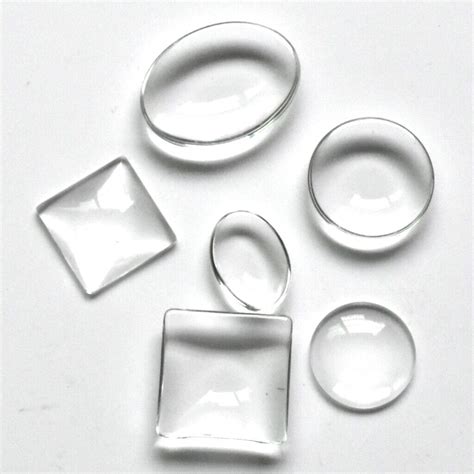 Bulk Clear Glass Domed Cabochon Squareovalround 202530101413183040mm Ebay