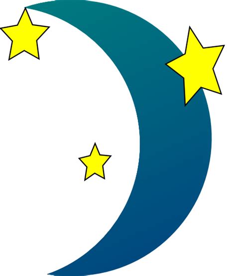 Crescent Moon N Stars Clip Art At Vector Clip Art Online