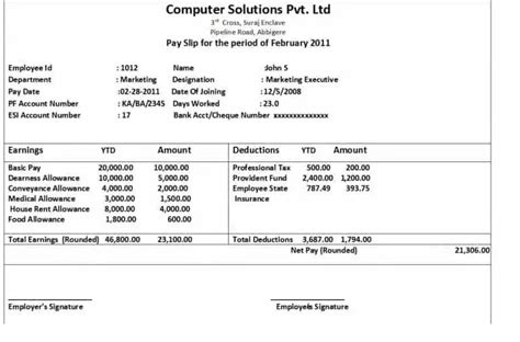 Top Free Payslip Templates Word Templates Excel Templates