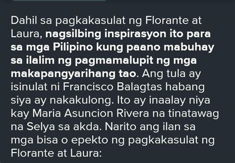 Negatibong Epekto Ng Akdang Florante At Laura Sa Isip Ng Pilipinas