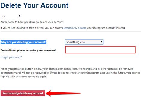 You can easily remove an account from the instagram app on your iphone or android. How to delete Instagram account 2018 | Just 4 Dummies ...