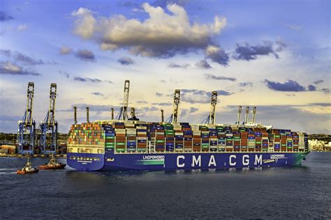 Maiden Call In Malta By The Cma Cgm Jacques Saade The Largest