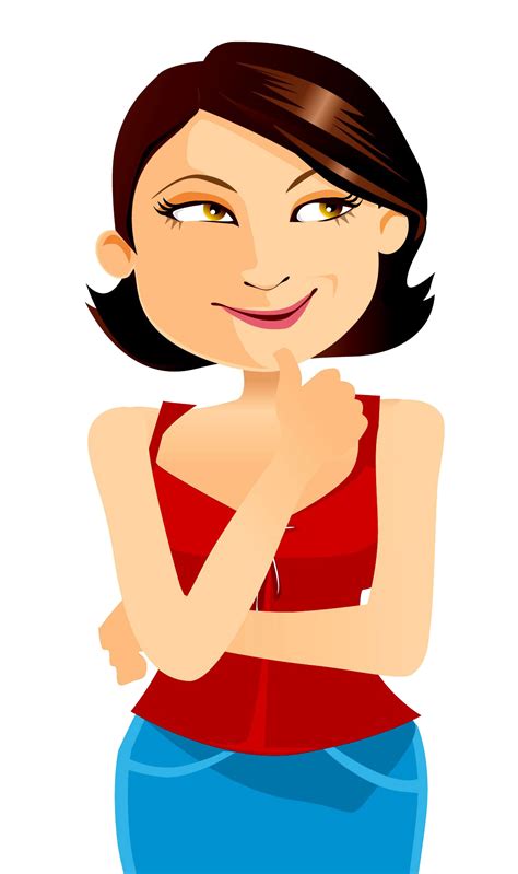 Woman Girl Clip Art Girl Thinking Clipart Png Clip Art Library The Best Porn Website