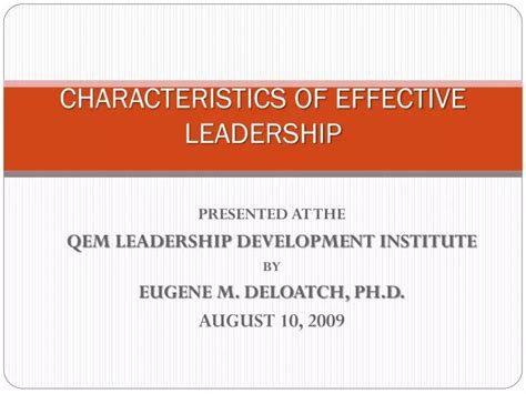 ppt characteristics of effective leadership powerpoint presentation free download id 6952262