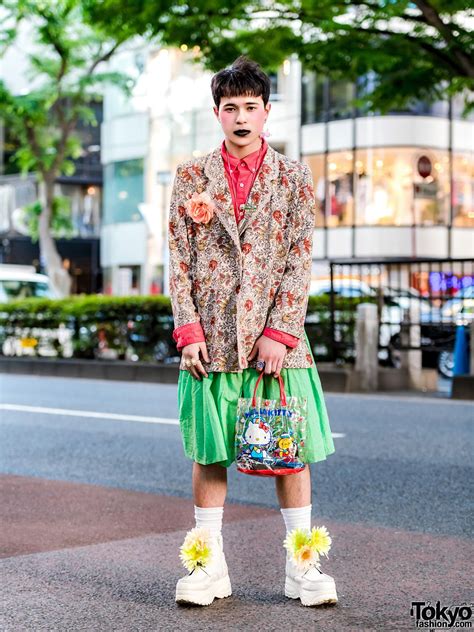 Harajuku Mens Streetwear Styles W Handmade Vintage Fashion Fuchsia
