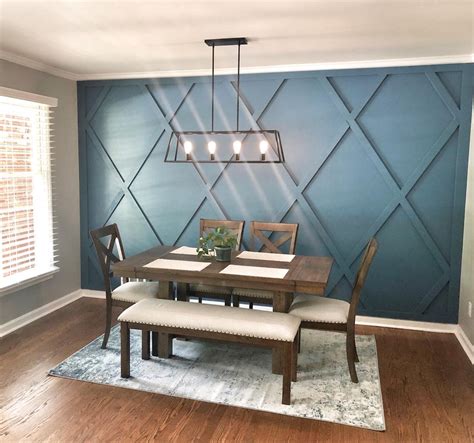 3d Wood Accent Wall For A Modern Farmhouse Dining Room