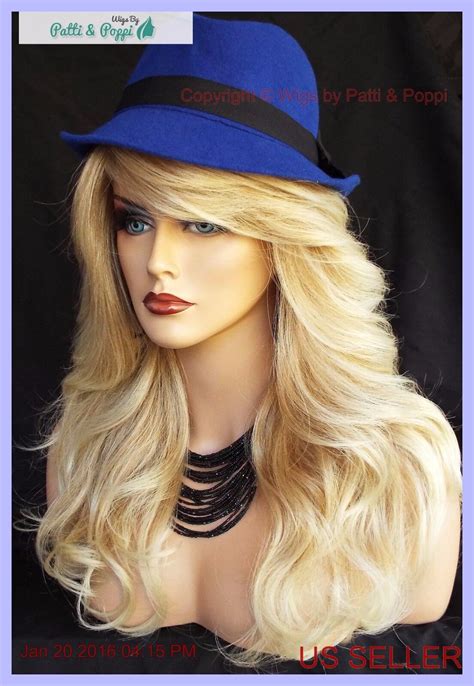 Long Wavy Heat Friendly Wig Highlighted T27613 Blond Duet Gorgeous
